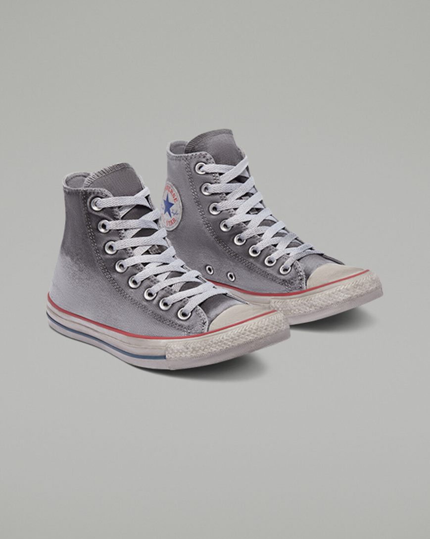 Men's Converse Chuck Taylor All Star Canvas Smoke High Top Shoes Grey / White | AU C9465Y